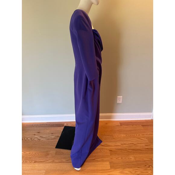 SAFIYAA Ayanna Draped Gown - Indigo size 14 - Picture 8 of 10